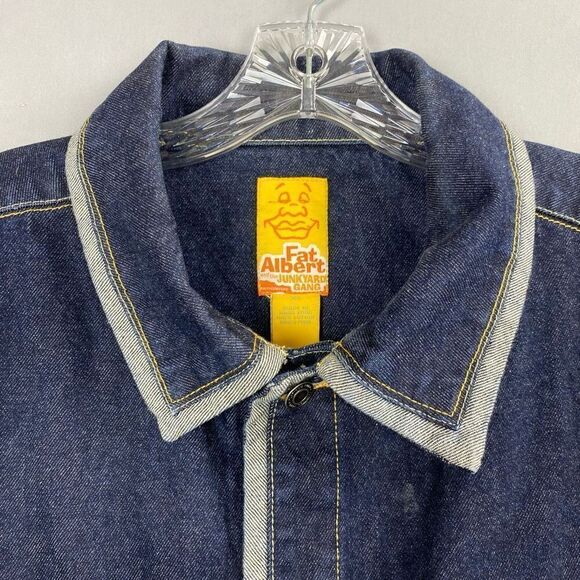 FUBU Platinum Fat Albert Trucket Denim Jacket Men’s XL Y2K vintage - Picture 5 of 11